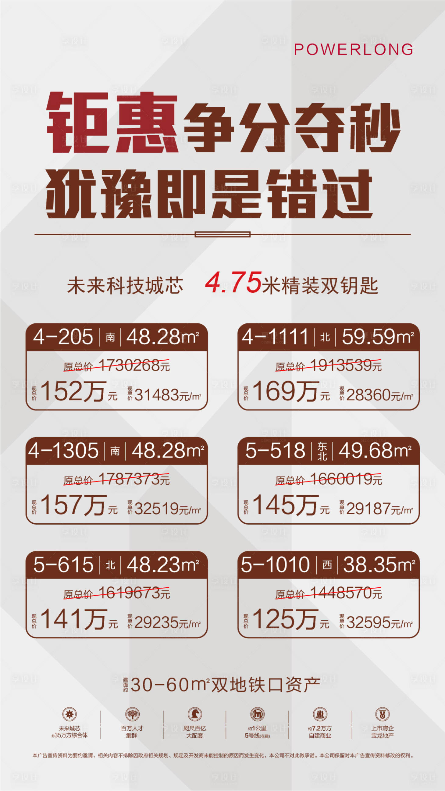 钜惠房源宣传海报