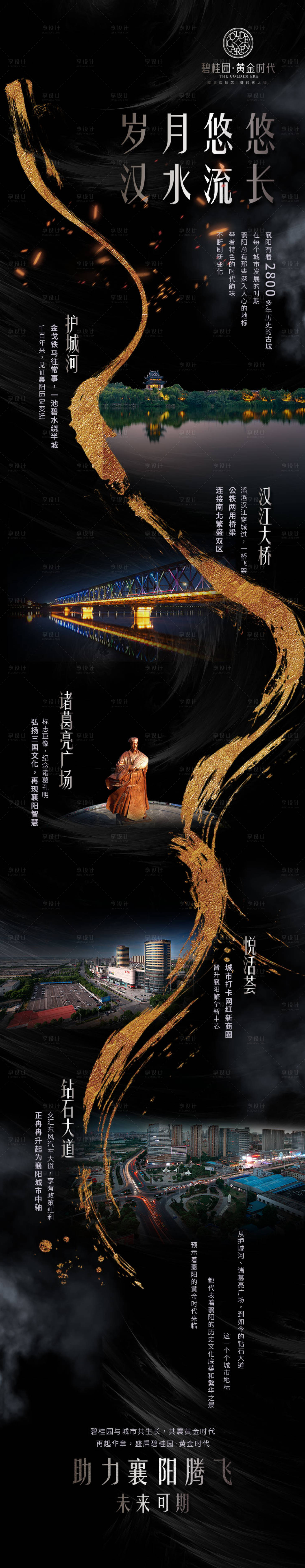 【源文件下载】 海报 黑金 房地产 创意 长图 大气